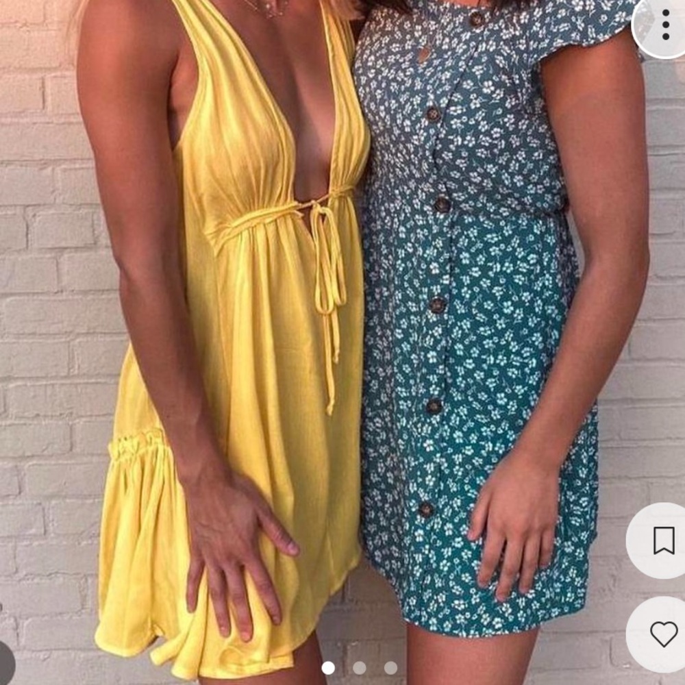 YELLOW DRESS, WORN ONCE